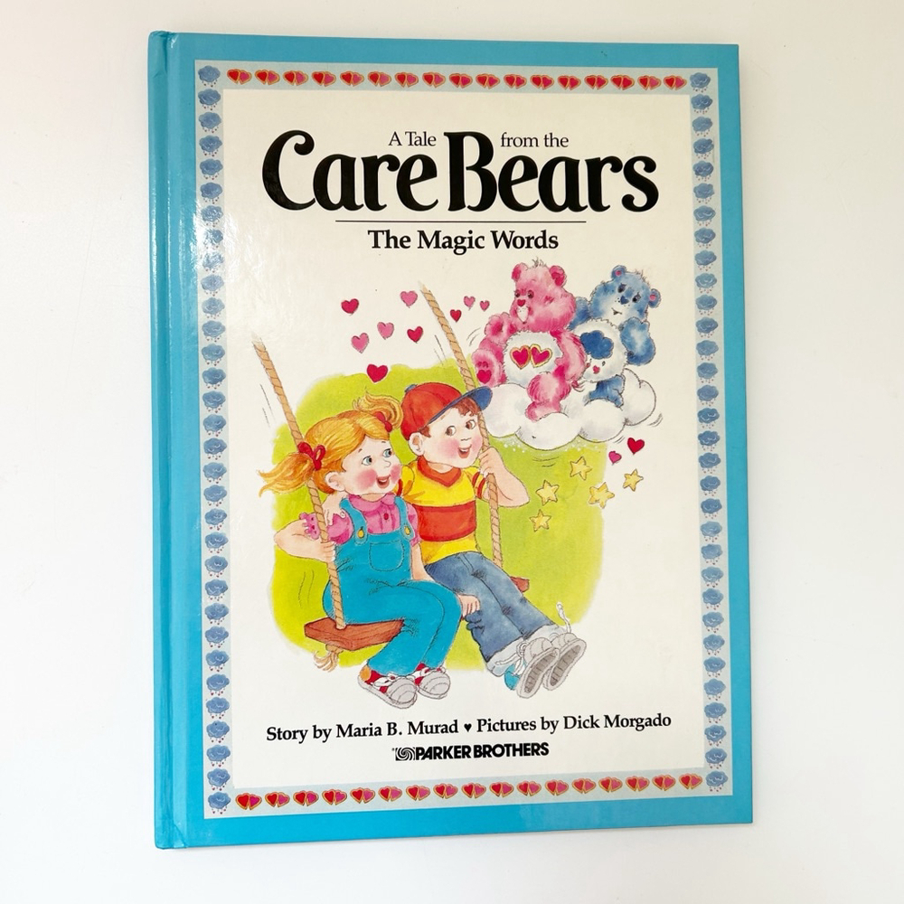 Vintage Tale from the Care Bears The Magic Words Hardcover Parker Brothers 1984
